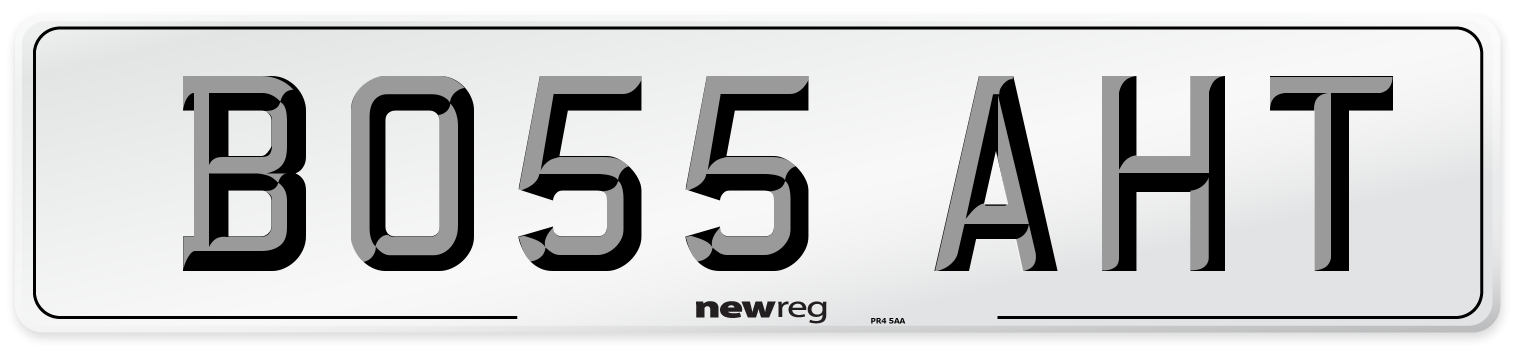 BO55 AHT Number Plate from New Reg